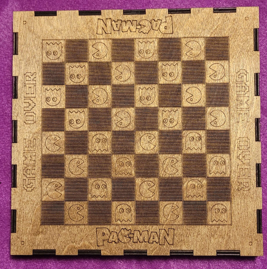 Pacman Chess and Checkers Set
