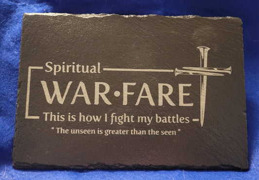 Spiritual Warfare themed slate