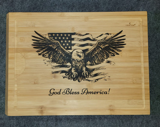 American Eagle flag themed Cutting Board