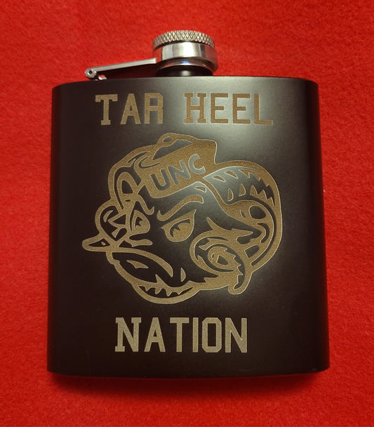 UNC Themed Flask