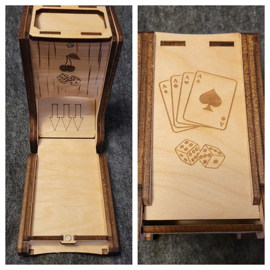 Card themed Dice roller box