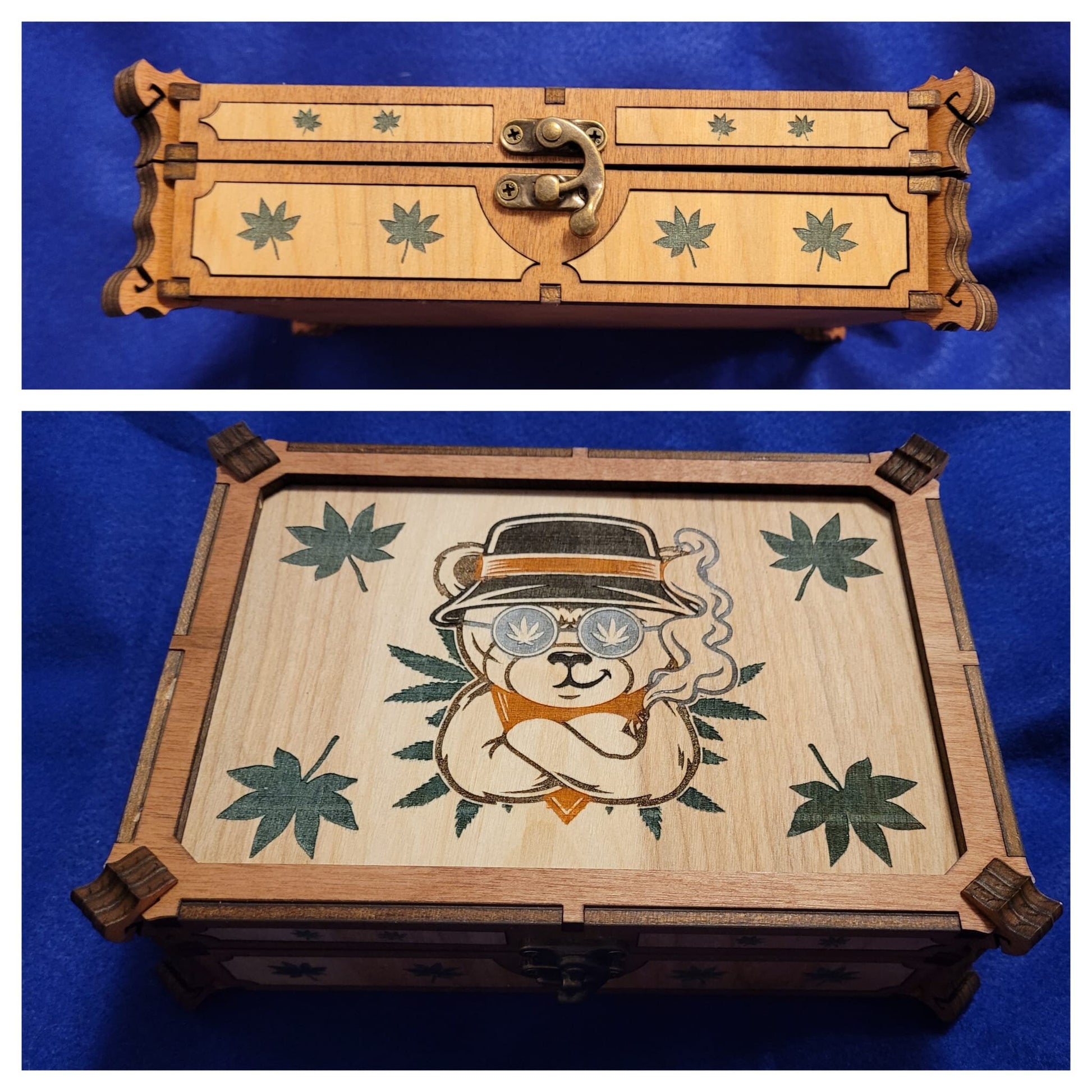 Smoking bear Weed themed box